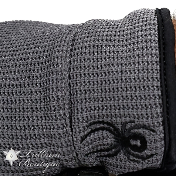Spyder Men's Core Conduct Gloves Gray Black NWT - Picture 5 of 8